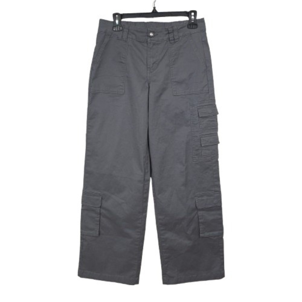 Wild Fable Pants Size Small Cargo Wide Leg Mid Rise Stretch Gray